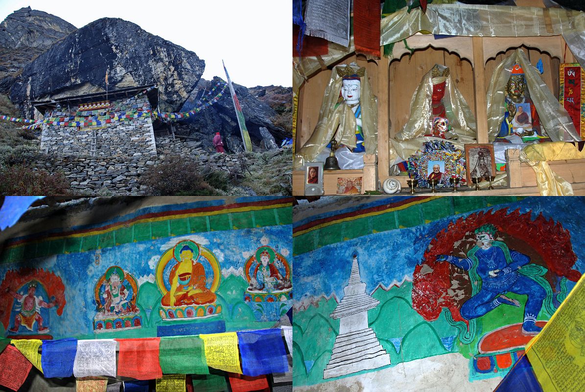 14 04 Gompa Near Tangnag With Statues Of Avalokiteshvara, Amitabha, Padmasambhava, And Paintings Of Hayagriva, Vajrasattva, Buddha, Padmasambhava, Chorten, Blue Dakini